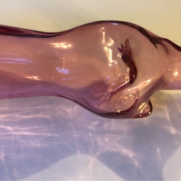 Vintage Happy Cat Pink Wine Bottle - Picture 3 of 10